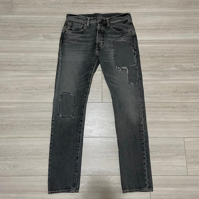 Levi's levis 34268-0037 501s W31 L32 黑灰破壞窄版牛仔褲 505 504 502