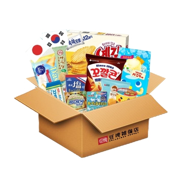 【豆嫂獨享箱】日韓零食小確幸福箱 (免運)｜人氣話題零食｜超值綜合零食箱｜追劇 搶先新口味