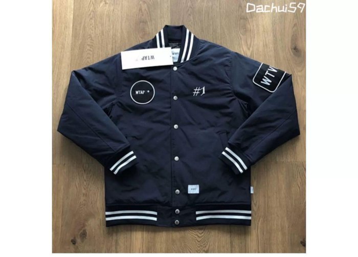 WTAPS.BENCH/JACKET.NYLON.SATIN.TEAM.刺繡棒球棉外套| Yahoo拍賣