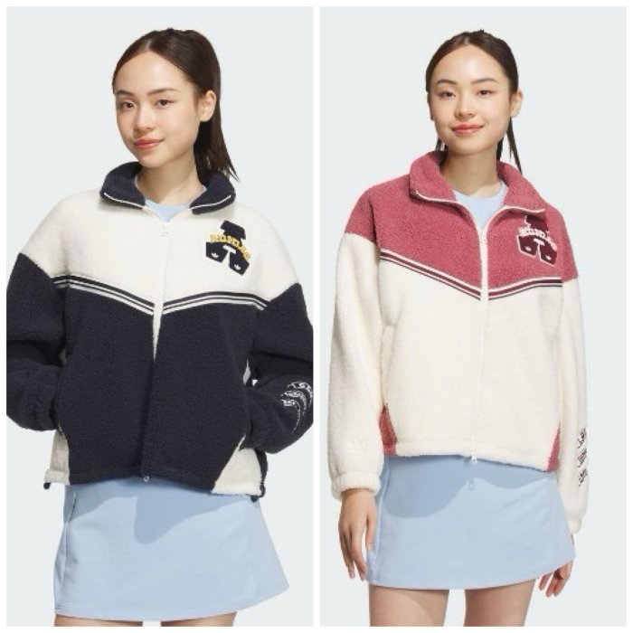 【豬豬老闆】ADIDAS VRCT PF JKT W 搖粒絨 保暖 立領外套 女款 白黑JD6369 白粉JD6370