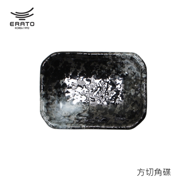 【韓國ERATO】黑雲系列-醬料碟 3.5吋 方角切口碟 方角切碟 沾醬碟 調味碟 味碟 小菜碟 配菜碟