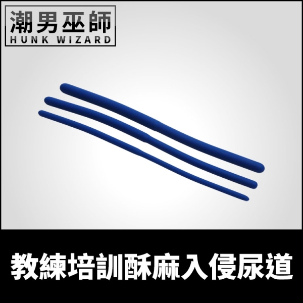 教練培訓酥麻入侵尿道馬眼矽膠棒 三入一組六種尺寸 |尿道開發 Master Series
