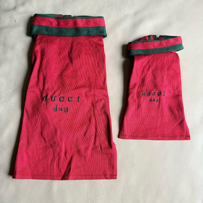 [熊熊之家]保證全新正品GUCCI  經典紅綠 中型 狗衣服    -  寵物用品