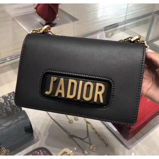 DIOR 迪奧 J'ADIOR 肩背包 黑色小牛皮 Grazia Chiuri 斜背包 手拿包 翻蓋 現貨