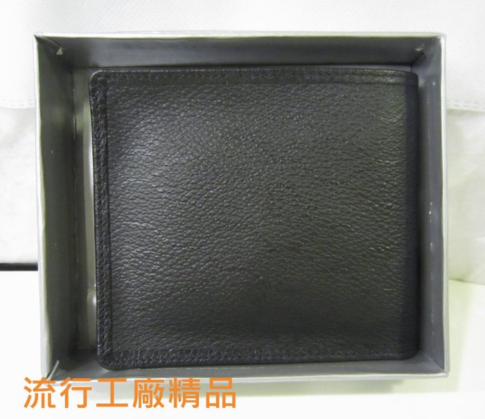 ＊流行工廠名牌二手精品＊ Christian Dior 黑色格男短夾 保證真品