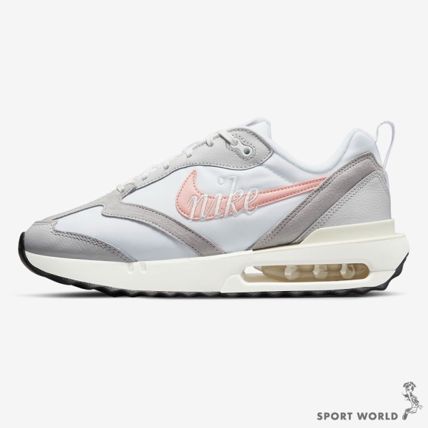 Nike 女鞋 休閒鞋 刺繡 Air Max Dawn 灰粉白【運動世界】DQ5016-100