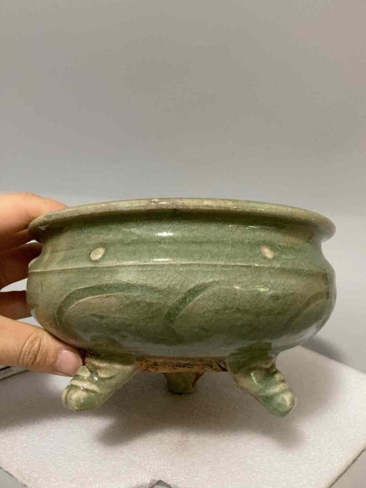 龍泉窯香爐三足香爐| Yahoo拍賣