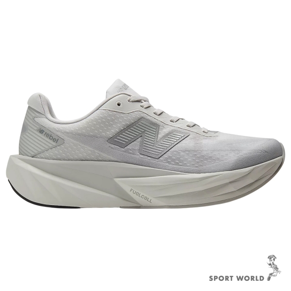 New Balance 慢跑鞋 男鞋 寬楦 FuelCell Rebel v5 灰【運動世界】MFCX3NO-2E