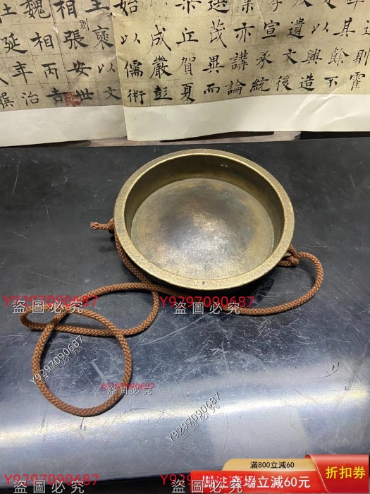 日本百年老銅器銅鉦佛底座“鉦”古時候一種敲擊的樂器類似于木魚的作用也