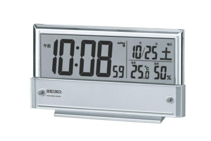 日本正版 Seiko Clock 精工 SQ773S 電波 電子鬧鐘 時鐘 日本代購