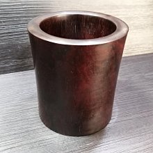 多藝多]印度小葉紫檀野生老料帶金星筆筒約高10圓9cm 收藏價7500