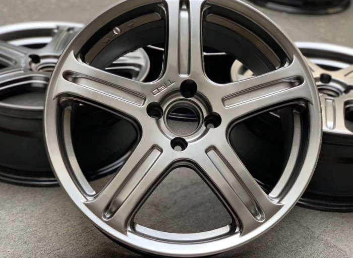 【YGAUTO】二手時間 TRD 日本  RAYS 代工 二手 17吋 4/100 7J ET45 稀有鋁圈
