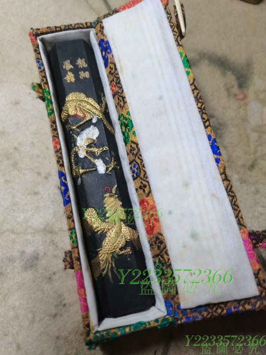 古墨 唐墨 龍翔鳳舞 査二妙監製 92g 時代物 書画/書道用 ＃