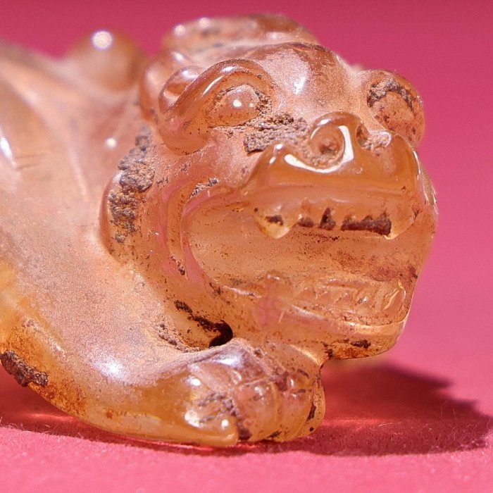 臻品旧藏水晶瑞兽， 包浆厚重，民藏绝佳珍品价500 玉器玉佩飾玉玩3713