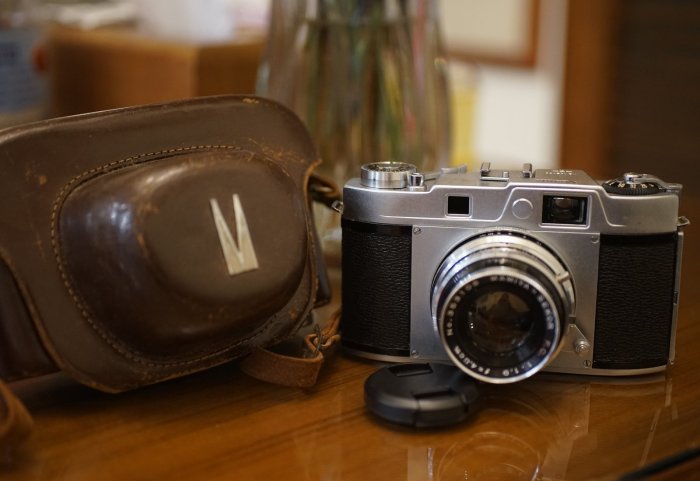 售】稀有Mamiya35 48mm F1.9 RF大光圈經典旁軸相機附送原廠相機皮套