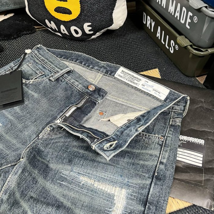 希望商店】【✓寄賣商品】NEIGHBORHOOD RIVET SAVAGE NARROW / 14OZ-PT