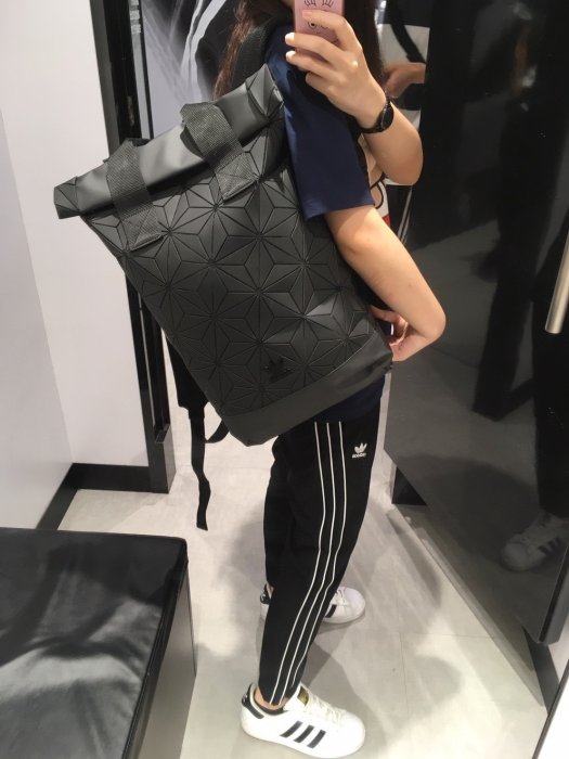 adidas 3d mesh roll up backpack x issey miyake top crossover by JapanHandbag Includes a sleeve for quick in Mesh Backpack 3d Roll Top