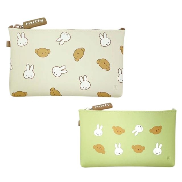 小禮堂 Miffy 米飛兔 矽膠小物收納包 (滿版大臉款)