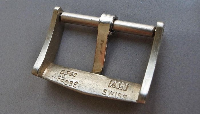 ROLEX AP PP VC ULTRA RARE DEPOSE 50s~60s BUCKLE 16mm 18K wg 750 ㄇ字扣 穿釦 ...