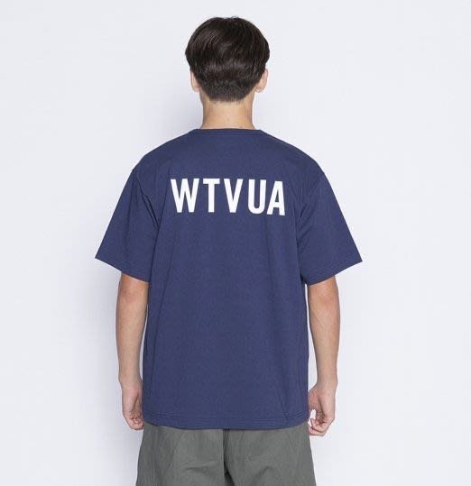 全新真品WTAPS 21SS BANNER / SS / COTTON tee 短袖T恤t-shirt 藍色L號