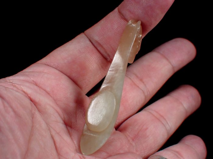 保真』老玉市場-明清和闐老玉小巧玉帶鈎/龍鈎/帶勾/龍勾| Yahoo拍賣