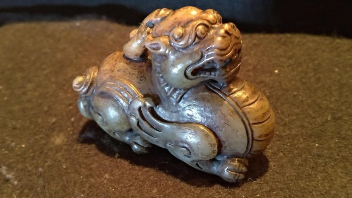 和田玉天祿辟邪貔貅玉雕建元款正品| Yahoo拍賣