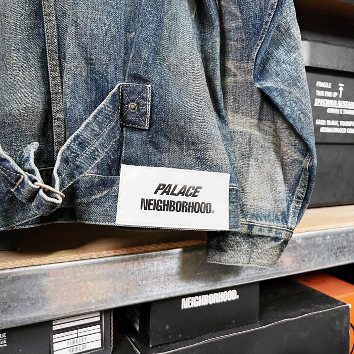 ジャケット・アウター PALACE NEIGHBORHOOD SAVAGE DENIM JACKET Palace Neighborhood Savage Denim Jacket Indigo - Palace