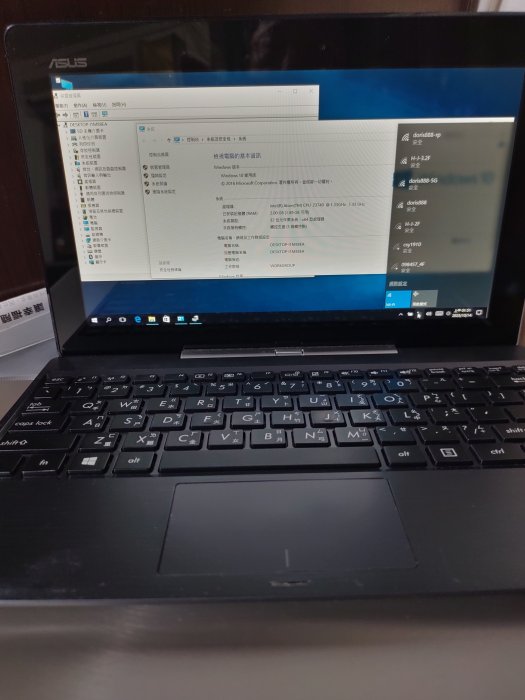 ASUS T100TA 升級windows 10 變形 觸控 筆電 可當平板使用 變型筆電 64G 含基座