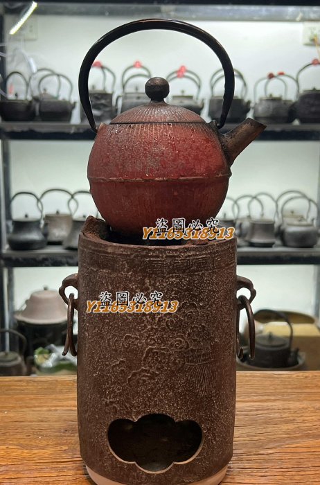 【二手】日本小容量日丸形鐵壺，小容量炮口鐵壺，鈴木盛久經典款，小容量，涼爐神器，內壁無涂層，無修補 中古 回流 二手【博納齋】11305