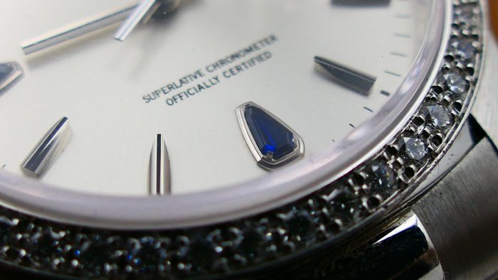 【美好時光】收藏近新品盒單全!勞力士ROLEX頂級鉑金款18346搭配罕見藍寶石淚滴鑽!( 18239 118239參考)