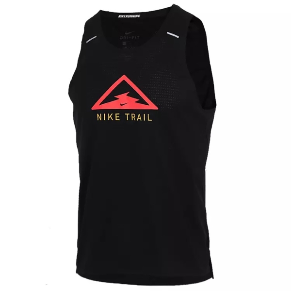 現貨】Nike Dri-FIT Trail 男裝背心休閒慢跑越野排汗透氣黑