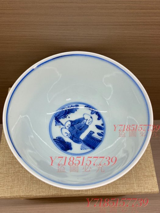 青花明代青花人物故事碗瓷器古玩瓷器老窯藝術收藏品瓷器老瓷收藏【錦繡