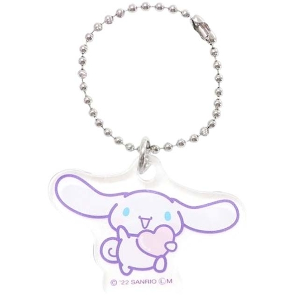 【震撼精品百貨】大耳狗 Cinnamoroll~日本三麗鷗SANRIO 大耳狗壓克力造型吊飾(愛心款)*08800
