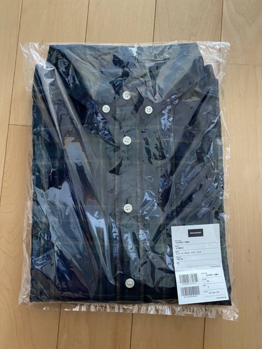 20SS DESCENDANT HYANNIS B.D LS SHIRT FULL SIZE 格紋長袖襯衫深藍