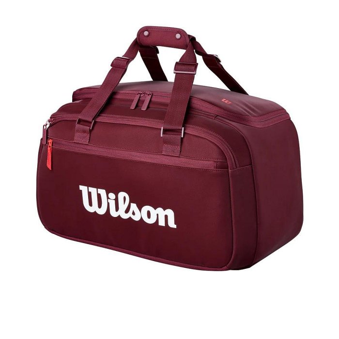 【曼森體育】Wilson Defyer V1 Small Tennis Duffel RD 圓筒包 紅色 可裝2支球拍 2026新款