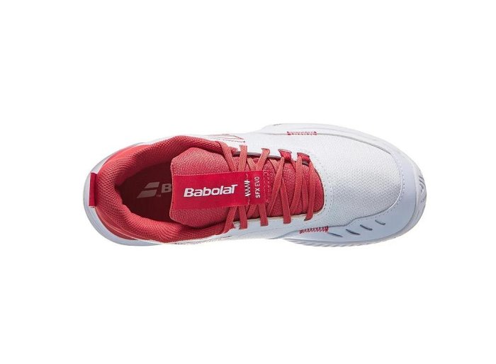 【曼森體育】Babolat SFX Evo AC 女 網球鞋 寬楦 白紅配色 適用腳寬者 全場地