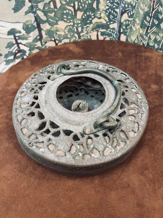 燈籠，古銅製，古董，時代物 日本古董行燈，侘寂美學，風格，古道具，銅燈氛圍燈籠，折疊| Yahoo拍賣