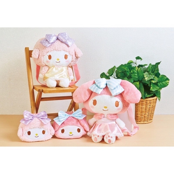 【震撼精品百貨】My Melody 美樂蒂~日本SANRIO三麗鷗 美樂蒂2022一番賞 造型縮口袋-線條蝴蝶結*25412