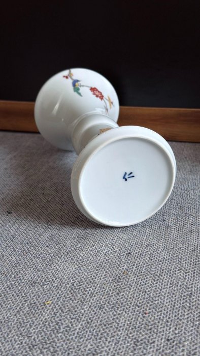 嚴選日本1919年仁和窯手工手繪花瓶，全新未開封附原盒（蓋稍有損