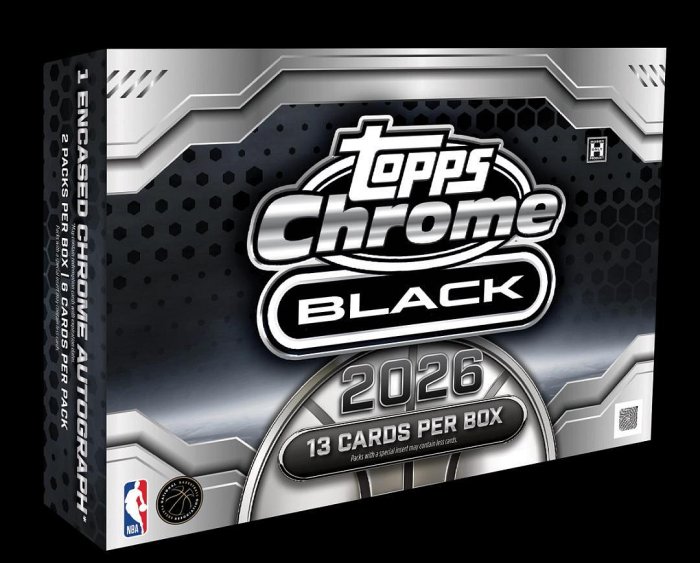 2025-26 Topps Chrome Black Basketball Hobby Box 原裝現貨