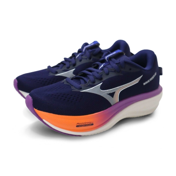 美津濃 Mizuno WAVE RIDER 30 SW 慢跑鞋 深藍/橘紫 女鞋 J1GW262174 no344