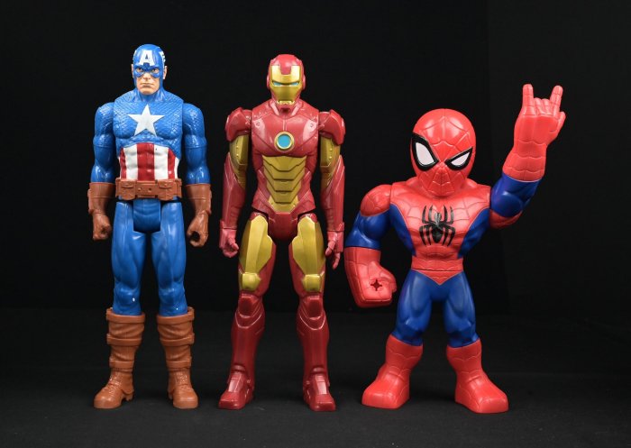 《玖隆蕭松和 挖寶網S》Marvel 漫威 蜘蛛人 鋼鐵人 美國隊長 公仔 擺飾(12489)