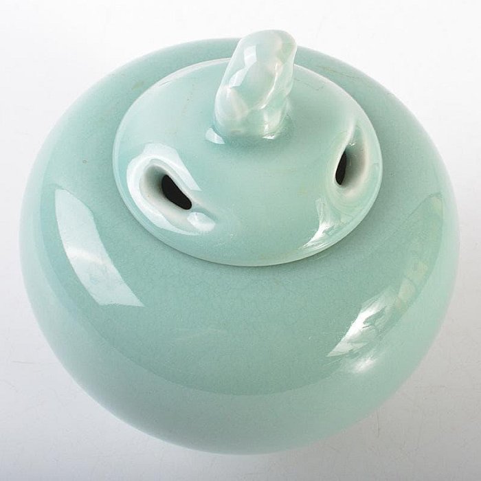 茶道具板谷波山作青磁三足香爐共布共箱MR6770 | Yahoo拍賣