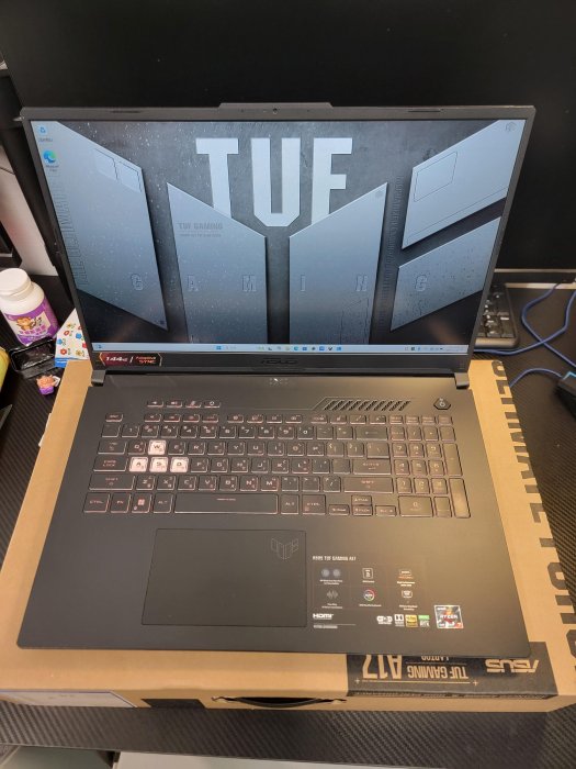 ASUS FA707RM 17吋電競筆電 (R7-6800H/RTX 3060/16GB/512G/Win 11/TUF A17/御鐵灰)