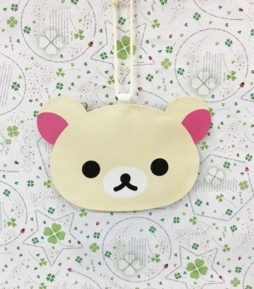 【震撼精品百貨】Rilakkuma San-X 拉拉熊懶懶熊~拉拉熊造型票夾零錢包-妹妹(附繩)#11076