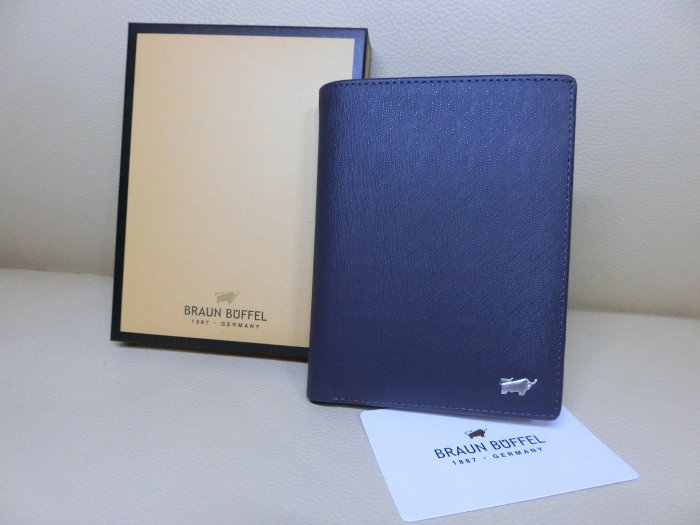 全新正規精品 Braun Buffel 德國小金牛頂級皮革鈔票短夾 卡夾/證件夾 禮物出清價＄1200起（5日標）原盒裝