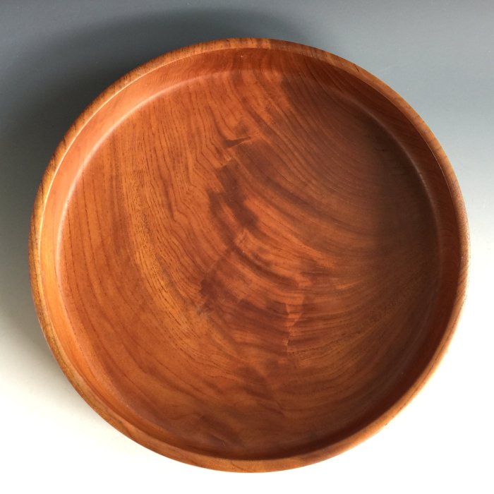 松果坊】日本煎茶道具櫸木刨製丸盆茶盤直徑31公分厚實s322b | Yahoo拍賣