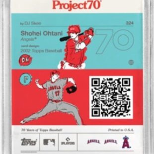 大谷翔平 Topps Project70 Card 324 呪術廻戦 Amazon.com: MLB Topps Project70 Card 324 | 1957 大谷翔平DJ