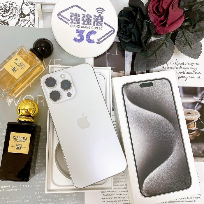 佳里-二手 iPhone15 Pro Max 256G 白色 #04500（店家保固365天）