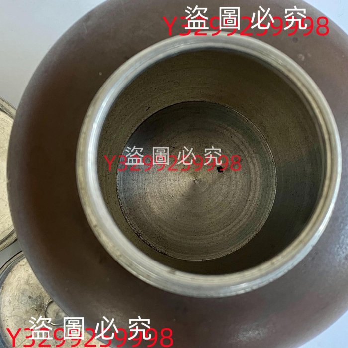 日本茶道具古錫美名堂造502g松枝不詩文大號錫罐錫壺茶棗罐作古玩收藏老